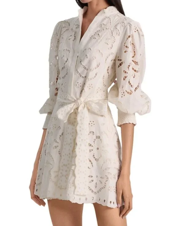 Alice and Olivia Lucy Mini Shirt Dress - Picture 1 of 5